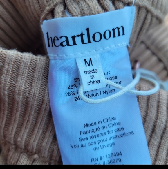 COPY - REVOLVE HEARTLOOM VERNA RIBBED KNIT PANTS IN CAMEL - Picture 5 of 7